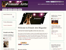 Tablet Screenshot of femalearts.com